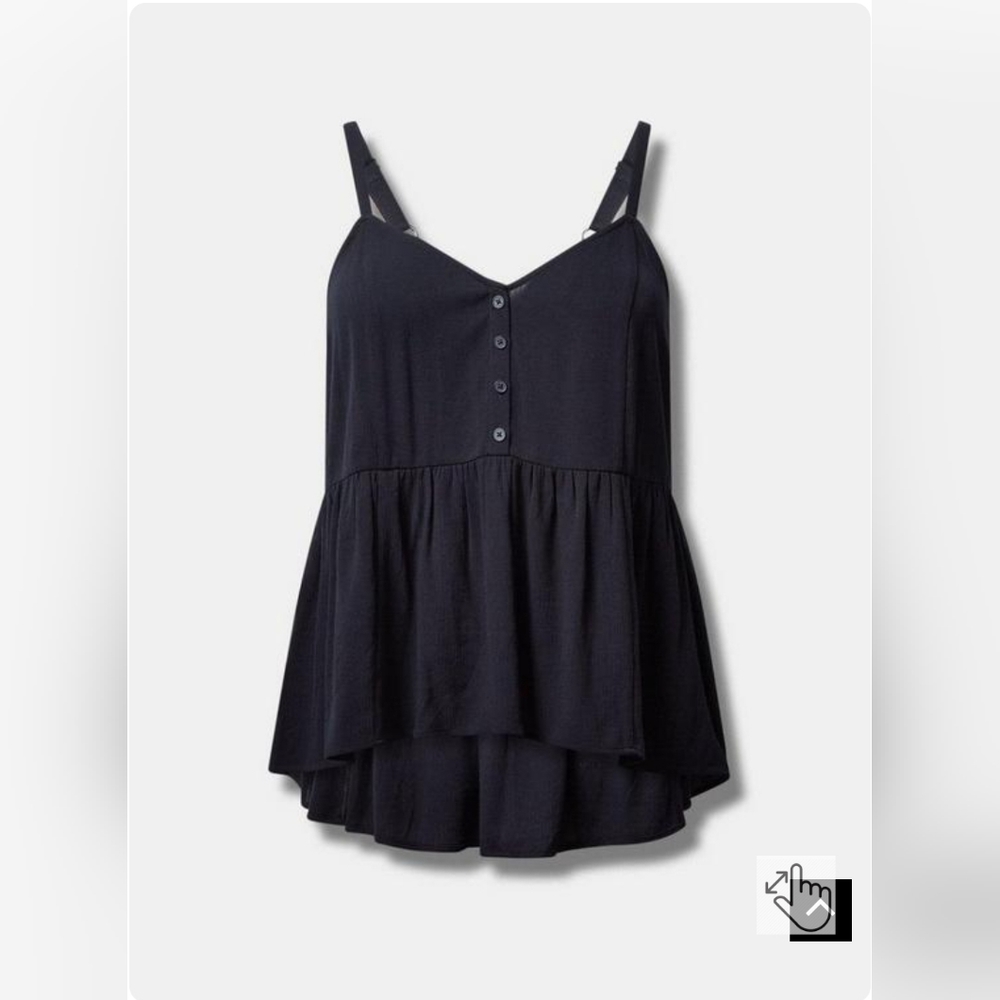 Torrid Washable Crinkle Gauze Tank